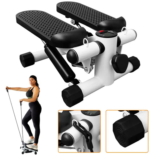 1-Zenactive Mini Stepper Health & Fitness for Home Exercise Step Cardio Equipment with Digital Monitor Vibrationalplates