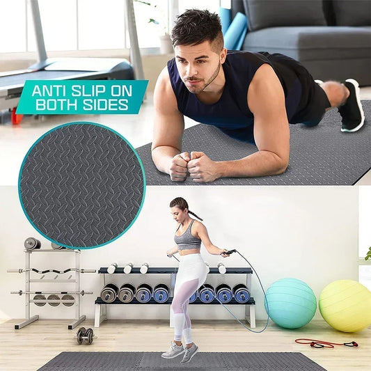 4~20Pcs Puzzle Fitness Mat, Eva Interlocking Foam Floor Tiles for Home Gym, Home Gym Equipment Mat, Non-Slip Floor Mat for Kids - Elite Edge Essentials 