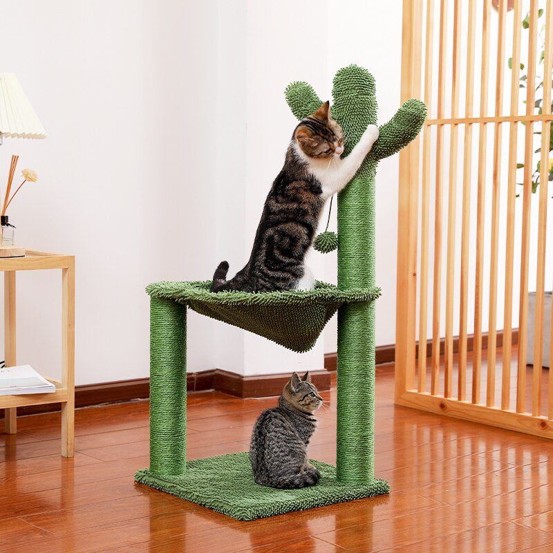 Domestic Delivery Wood Climbing Tree Cat Jumping Toy Fun Scratching Posts Solid Cats Climb Frame Pet Supplies Products