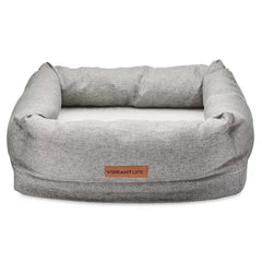 Pets Dogs Accessories Small Deluxe Orthopedic Dog Bed Pet Supplies Gray House for Dogs Cushion Things Sofa Products Home Garden