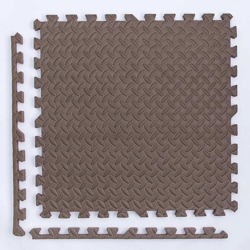 4~20Pcs Puzzle Fitness Mat, Eva Interlocking Foam Floor Tiles for Home Gym, Home Gym Equipment Mat, Non-Slip Floor Mat for Kids - Elite Edge Essentials 