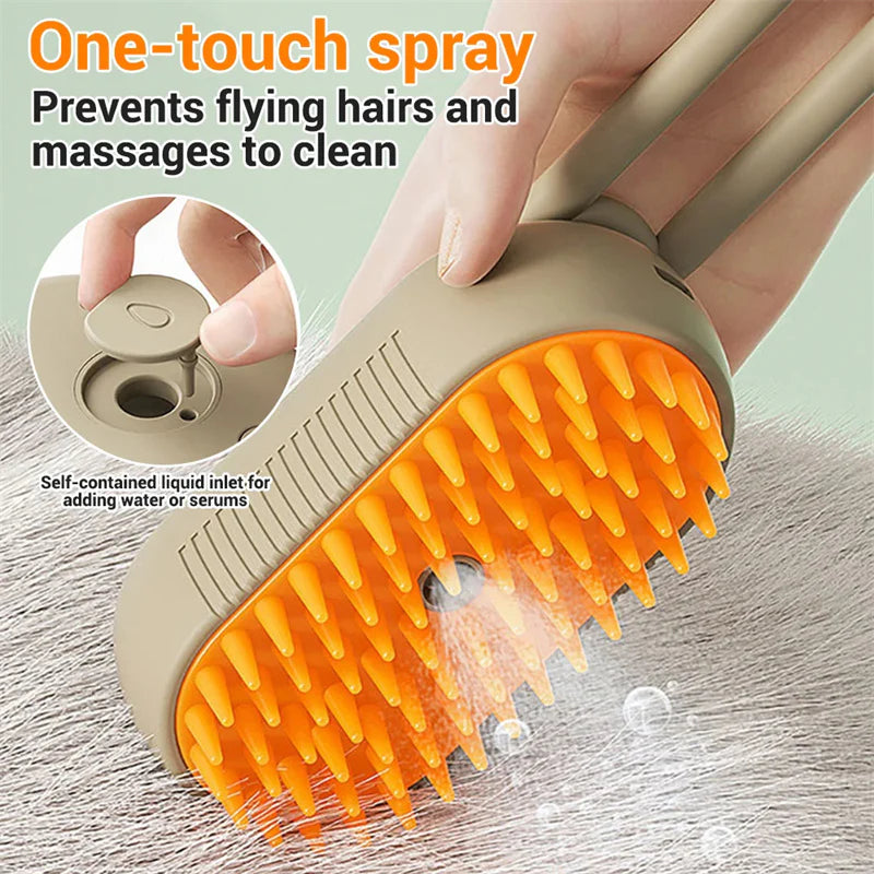 Cat Steam Brush Steamy Dog Brush 3 in 1 Electric Spray Cat Hair Brushes for Massage Pet Grooming Comb Hair Removal Combs Pet Products