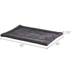 Durable & Water-Resistant Dog Crate Mat House for Dogs Black Pets Dogs Accessories Pet Supplies Bed Cushion Things Sofa Products