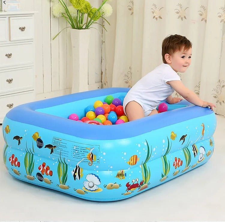 Inflatable Swimming Pool Family Adult Inflatable Pool Children's Baby Swimming Pools Summer Indoor Outdoor Party Toys for Family - Elite Edge Essentials 