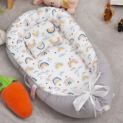 Collapsible Removable Portable Compression Crib Portable Baby Crib Infant Cradle Cot Newborn Nursery Bassinet Travel Folding